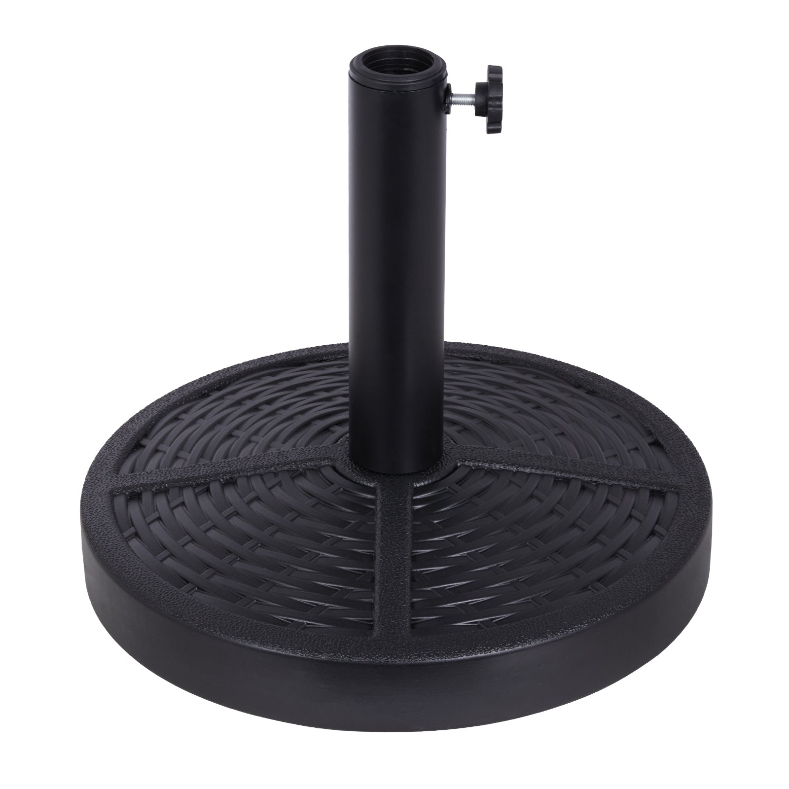 Backyard Expressions 26.5 lb Umbrella Stand,Pewter