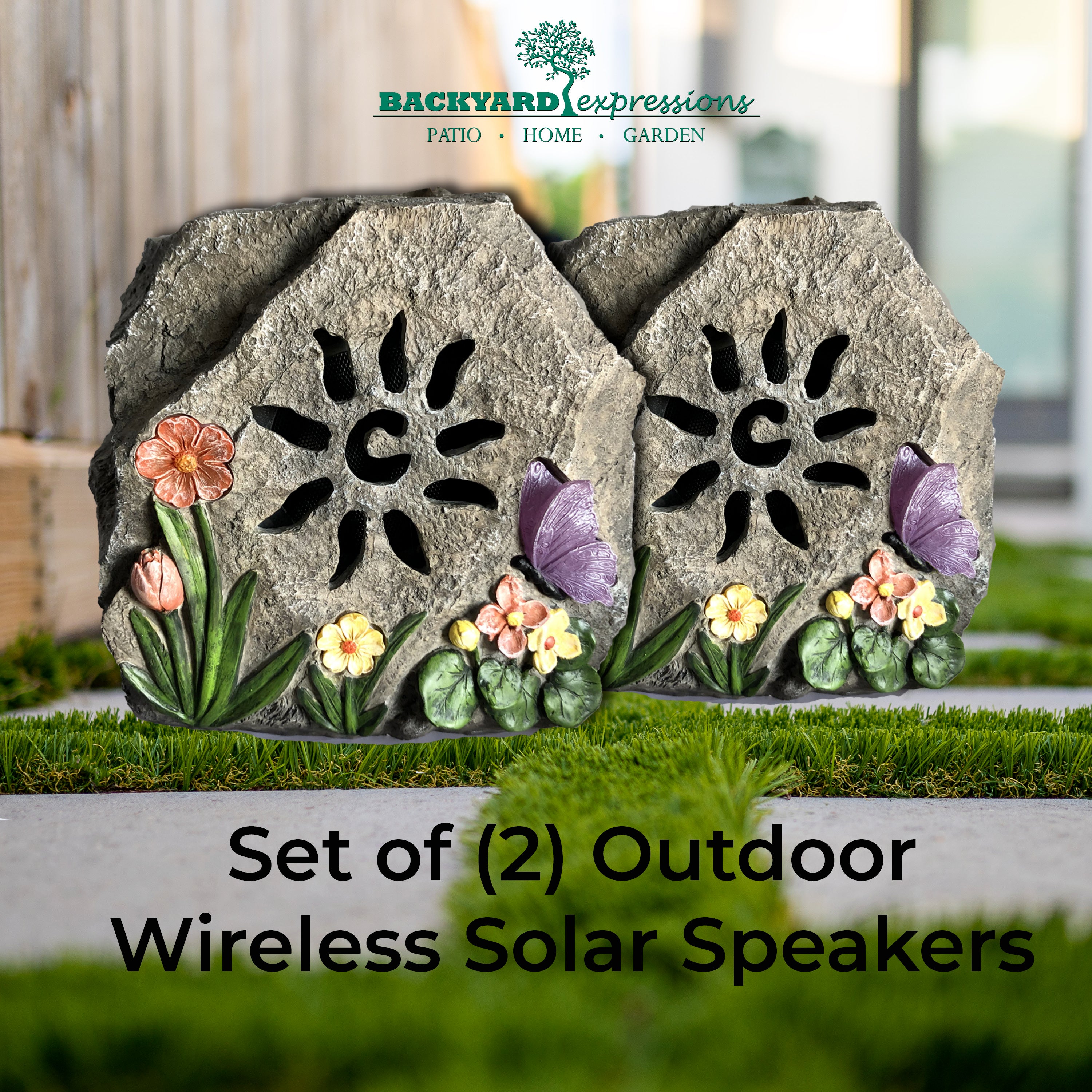 Wireless Rock Speakers - Pairable (2-Pack)