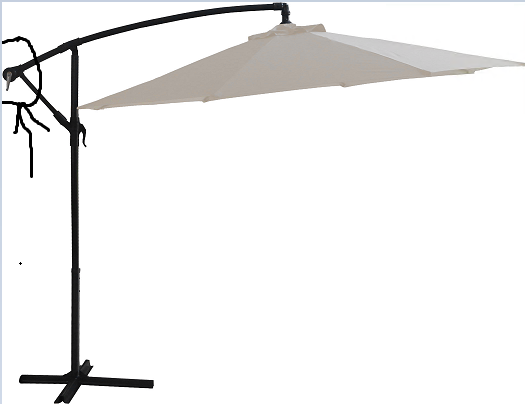 Replacement Parts for Tan 10' offset patio umbrella – Backyard