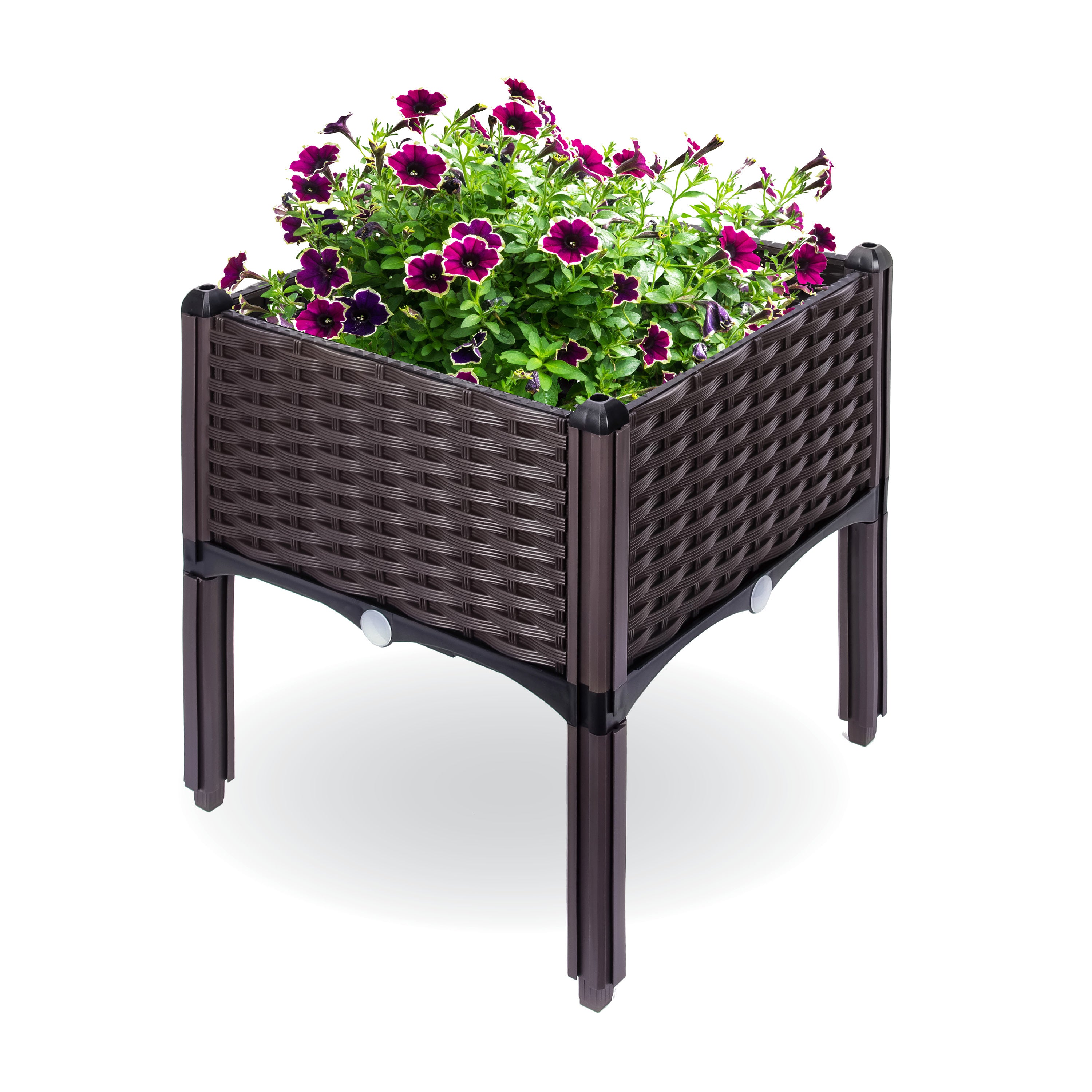 raised plastic planter Backyard Expressions Raised Garden Planter