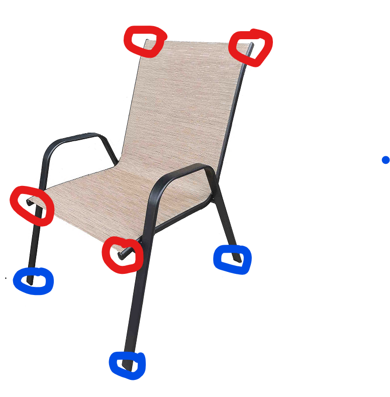 Replacement Parts for 906834 Sling Stack Chair