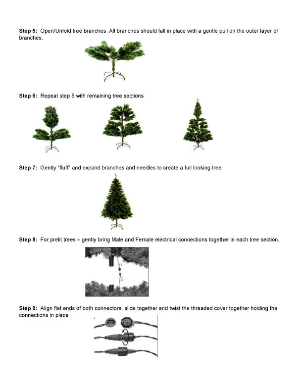 Replacement parts for 7.5 ft Christmas Tree with 400 LED Lights