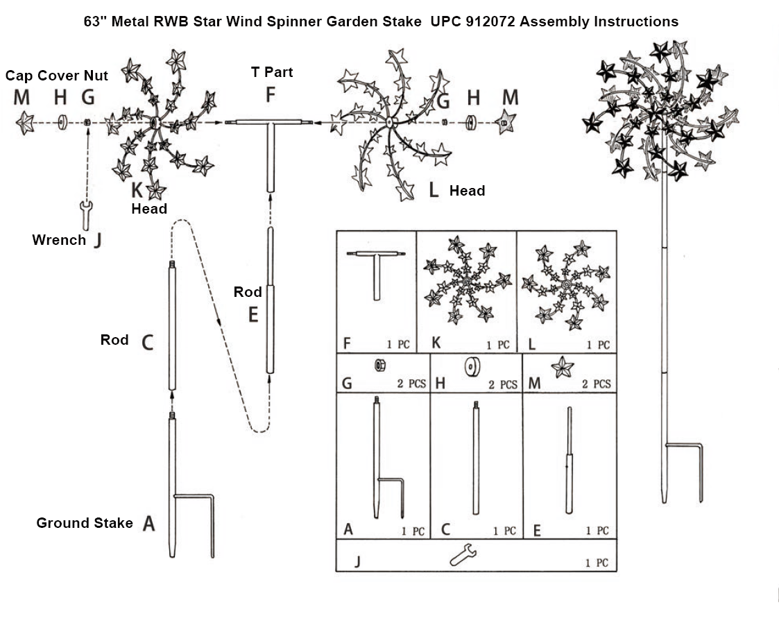 Replacement Parts for 912072 Spinner