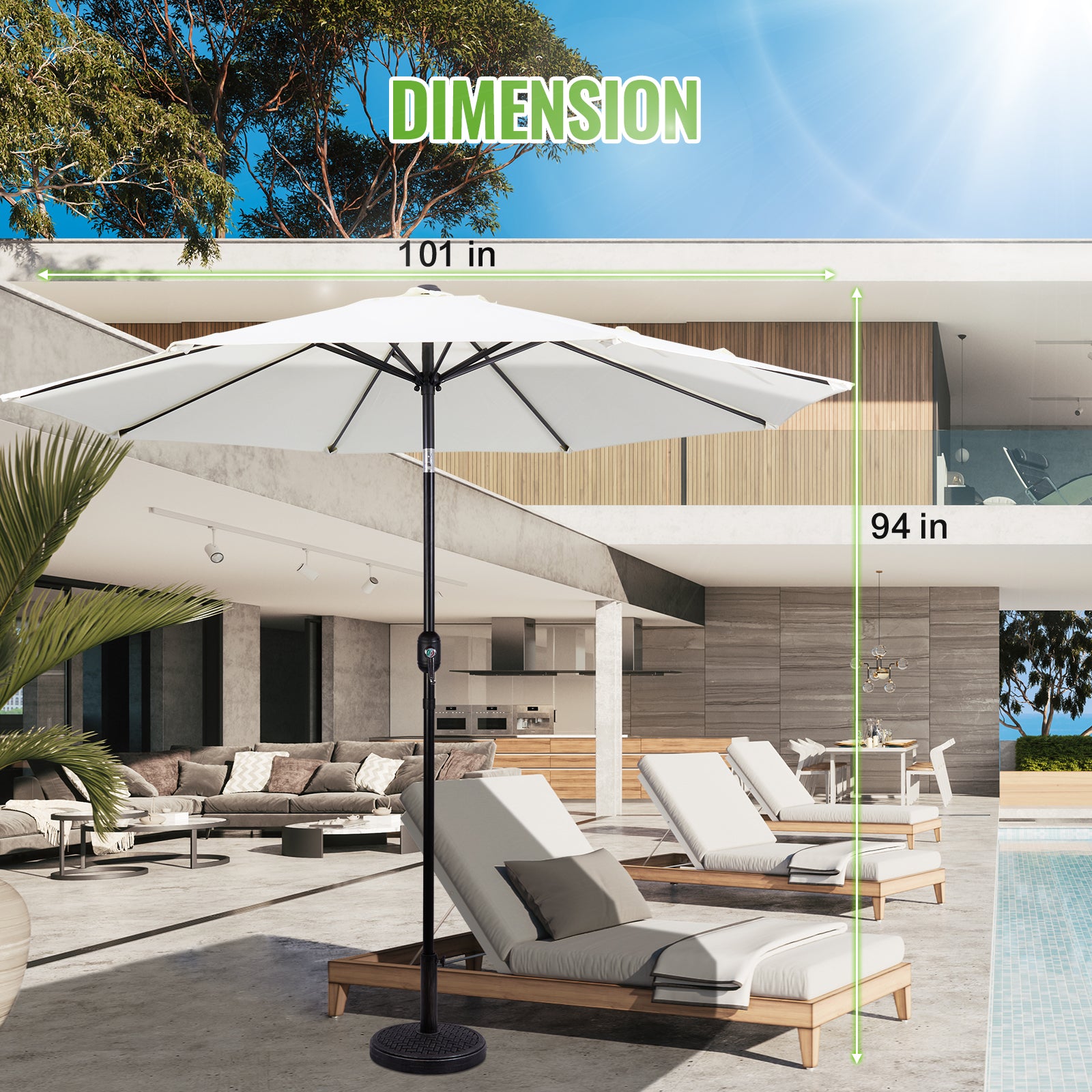 frankfor 9 foot crank & tilt patio umbrellas Backyard Expressions 9 ft Patio Umbrella with Push Button Tilt and Crank System, Orange, Polyester Fabric, 8 Sturdy Ribs
