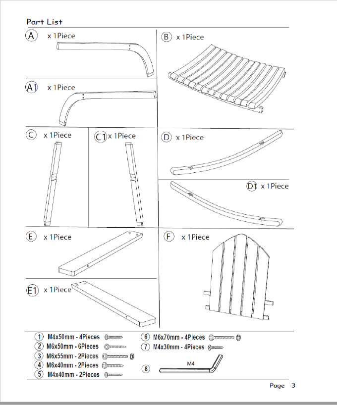 Replacement Parts for 30
