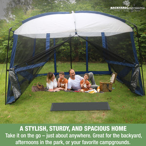 11' x 9' Screen Tent for Backyard, Camping, Picnics and Tailgating
