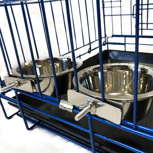 Hanging Stainless Steel Dog Bowls 2-Pk