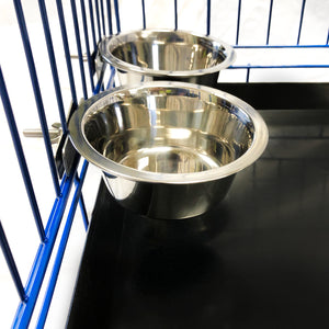 Hanging Stainless Steel Dog Bowls 2-Pk