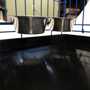 Hanging Stainless Steel Dog Bowls 2-Pk