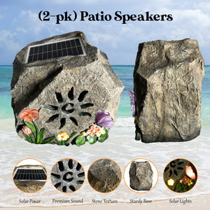 Wireless Rock Speakers - Pairable (2-Pack)