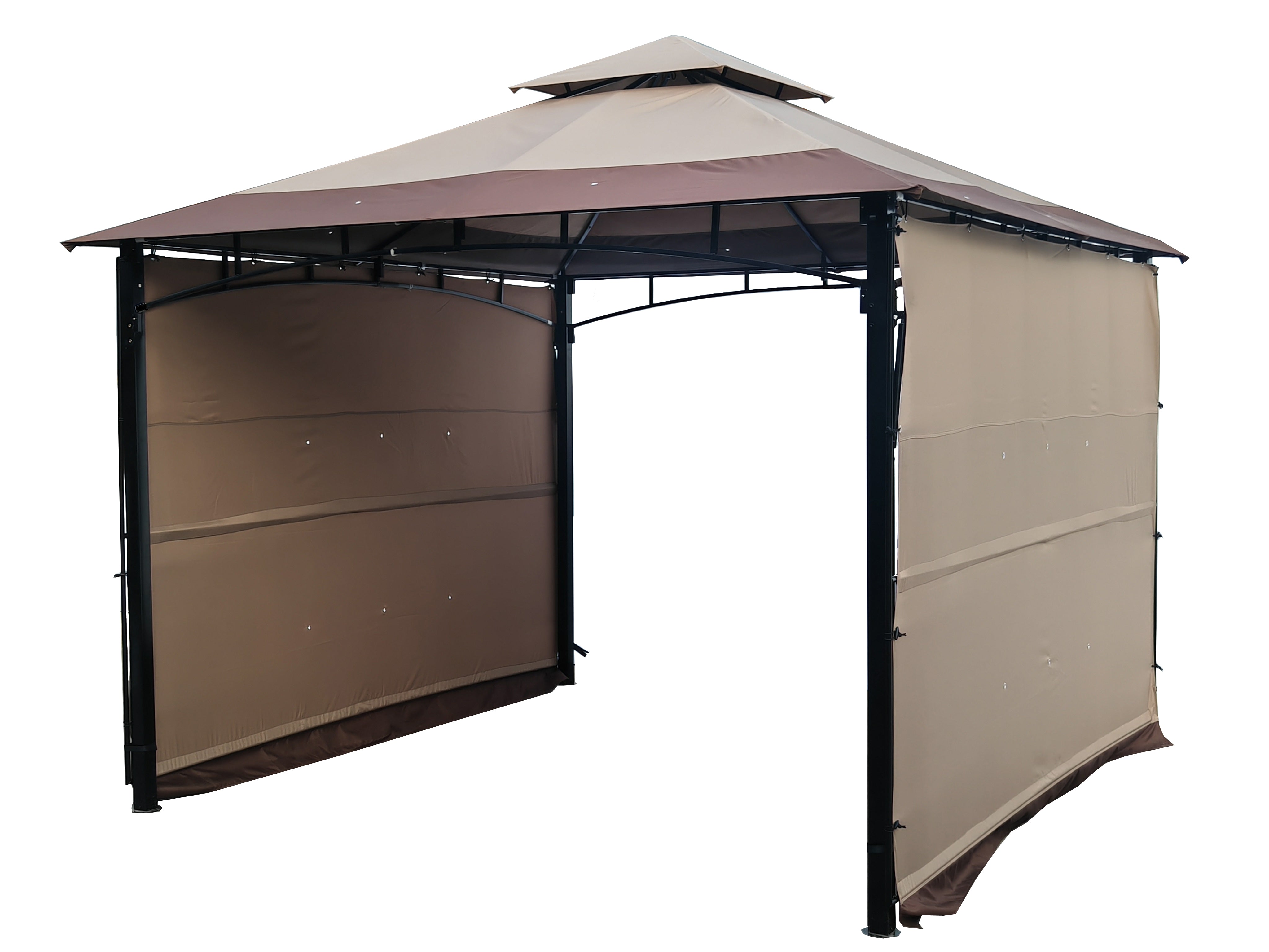 cover for outdoor expressions 10 ft gazebo offset patio umbrella Backyard Expressions 10' x 10' Double Extending Side Gazebo - 913028