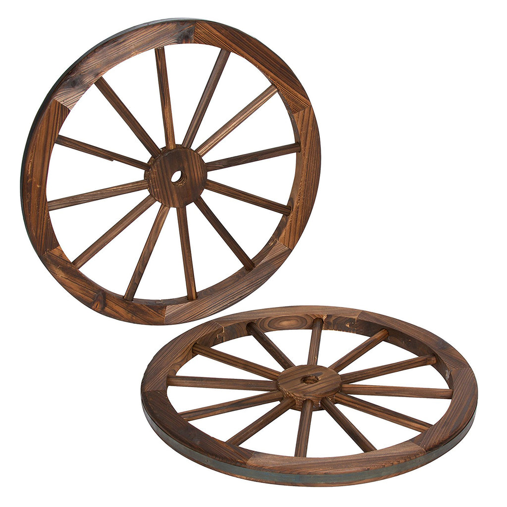 Wooden Wagon Wheel Wall Art
