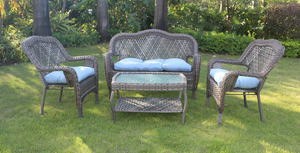 Replacement Parts 4pc Mountain Back Wicker Set w/ Cushions for 908661