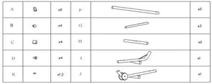 Replacement parts for Adjustable Hammock Frame with wheels 908702