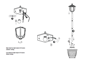 Replacement Part for 909688 Single Solar Lamp with Planter