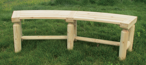 Replacement parts for Wooden Log Curved Bench 910191