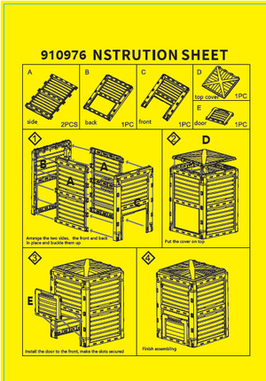 Replacement Parts for Compost Bin- 910976