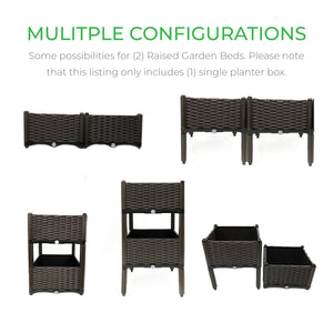 Raised Stackable Garden Planter Box