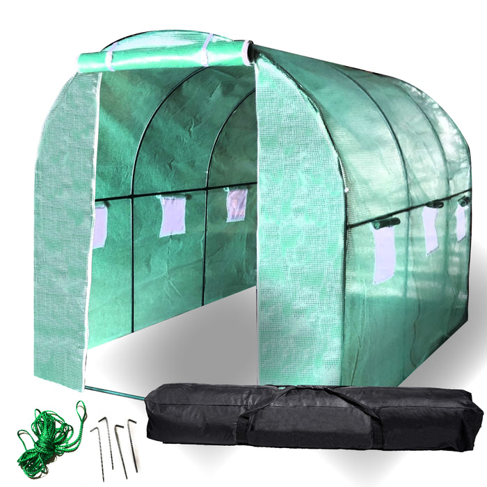 Greenhouse Walk in Tunnel Tent w/ Bonus Carry Bag for Transporting/Storage