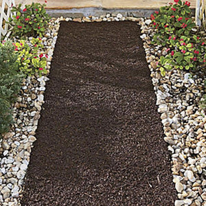 Recycled Rubber Mulch Pathway | Reversible Brown or Red