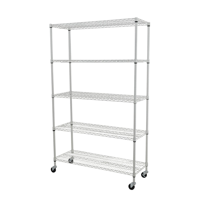 5-Shelf Shelving Storage Units on Wheels