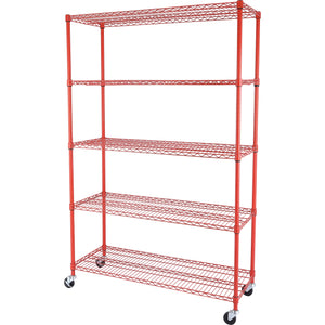 5-Shelf Shelving Storage Units on Wheels