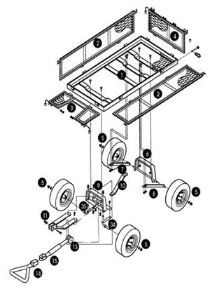 Replacement Parts for Garden Cart 913621