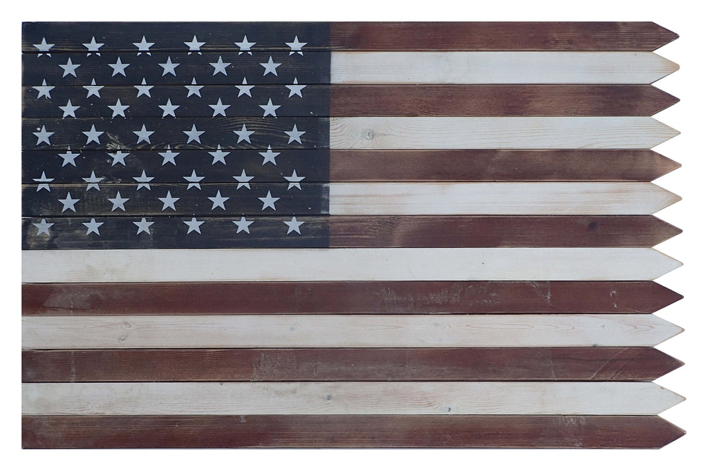 Wooden American Flag Wall Sign