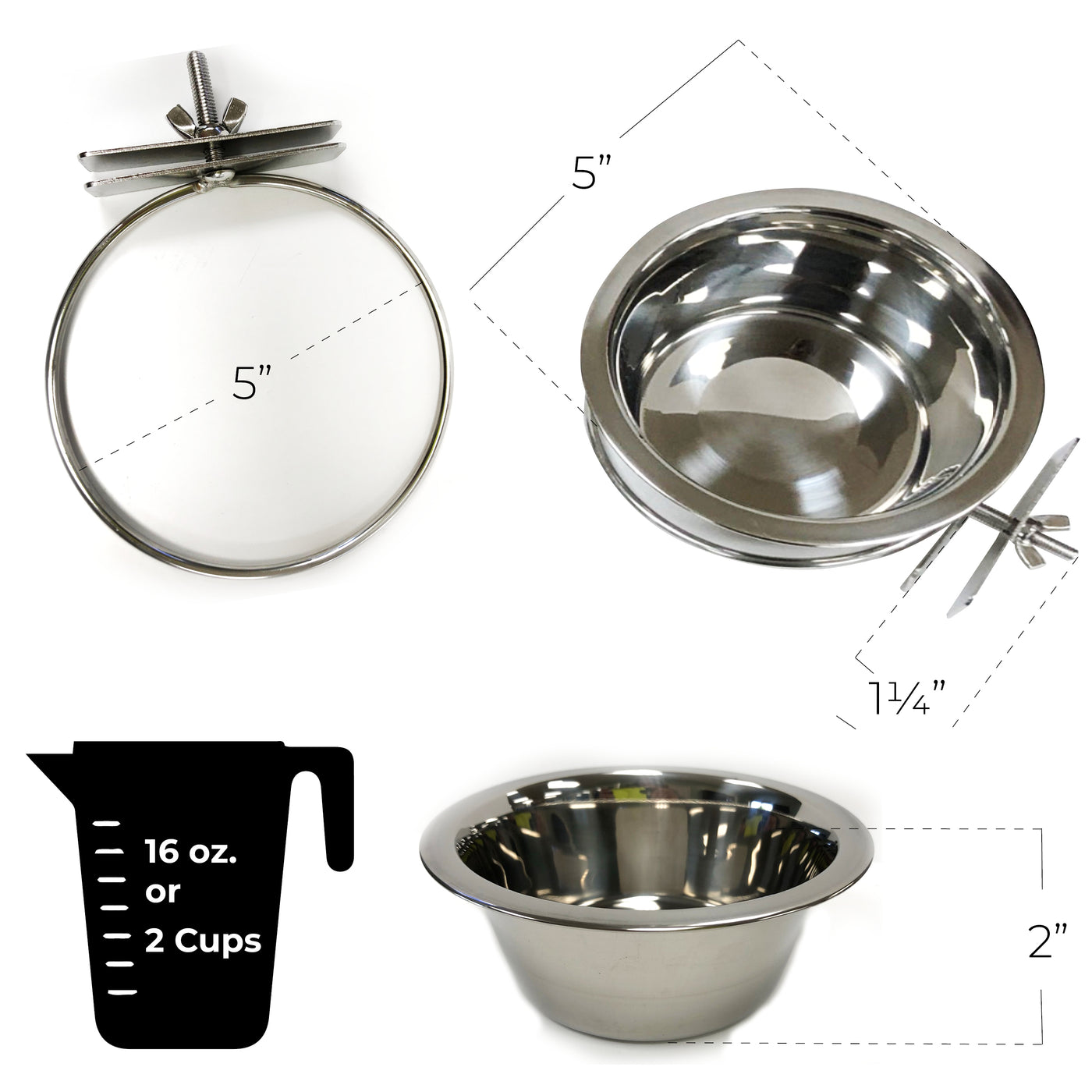 Cork and Stainless Steel Dog Bowl - CorkHouse