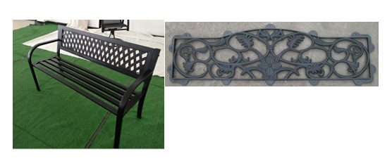 Replacement Parts for Scroll Garden Bench 911024