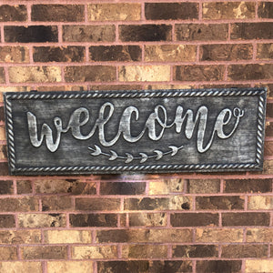 Metal Welcome Sign