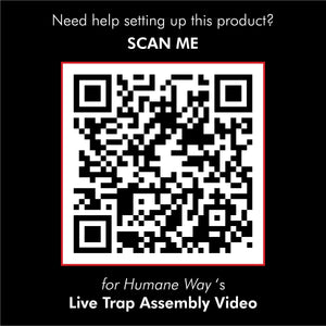 Humane Way Foldable Metal Animal Trap SM– 32” L x 12” H x 10” W